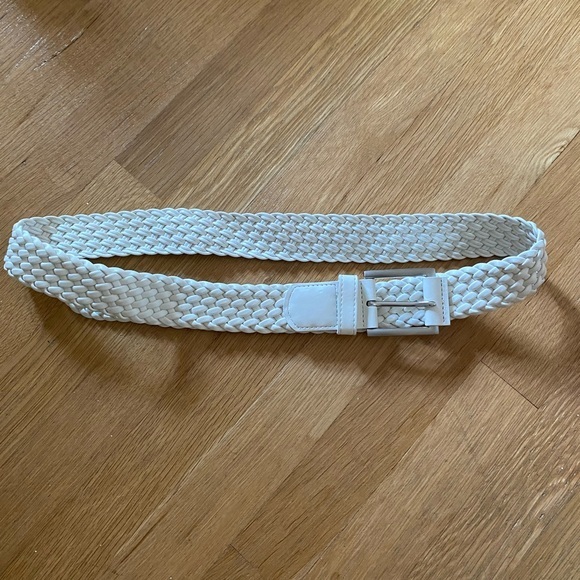 Elegant White Braided Belt